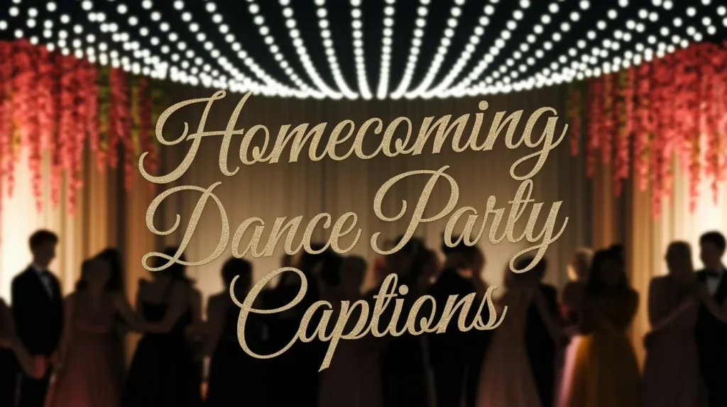 Homecoming Dance Party Captions