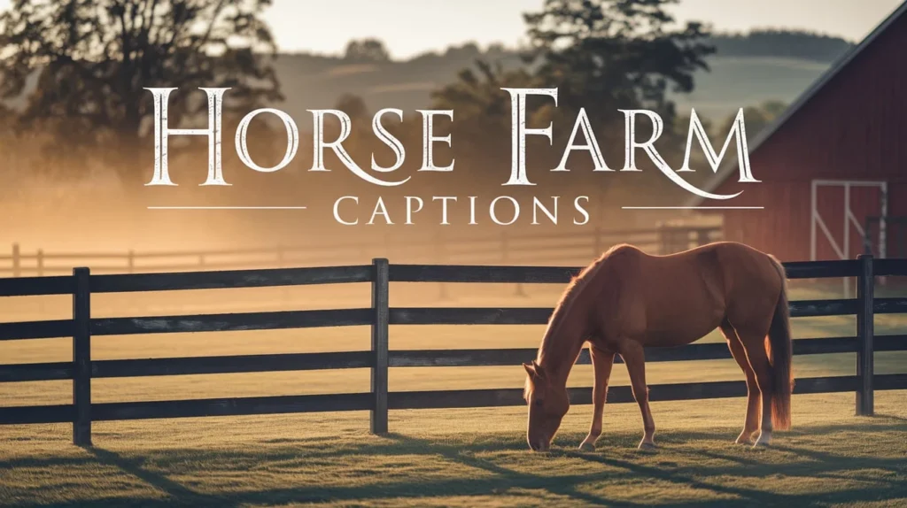 Horse Farm Captions