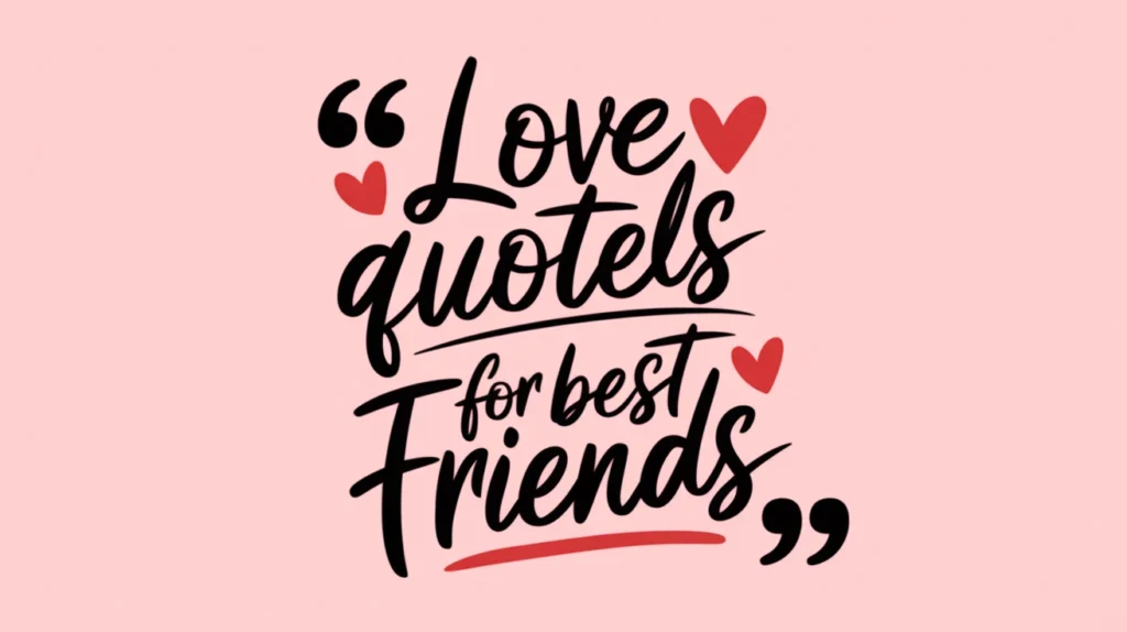 Love Quotes for Best Friends