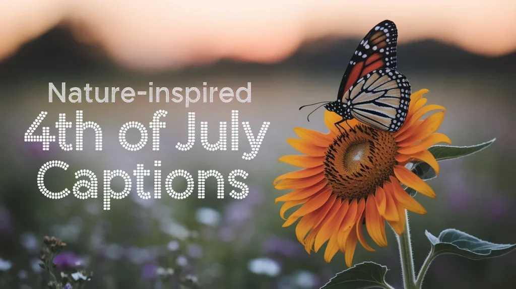 Nature-Inspired 4th of July Captions