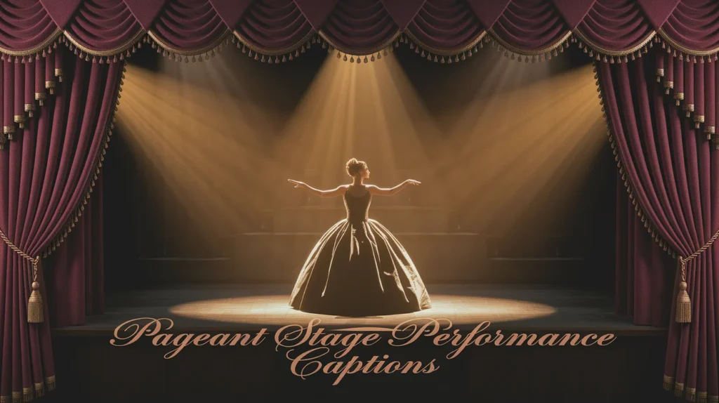 Pageant Stage Performance Captions