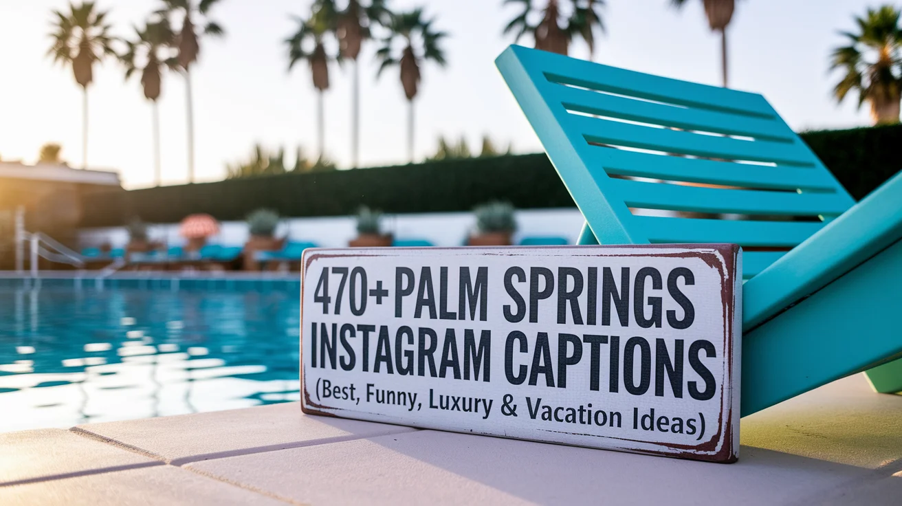 Palm Springs Instagram Captions (Best, Funny, Luxury & Vacation Ideas)
