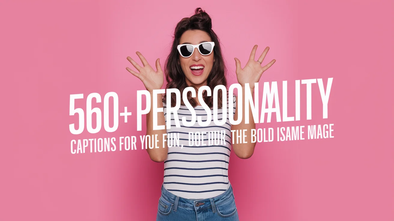 Personality Captions for Instagram: Fun, Confident & Bold Ideas for Your Feed