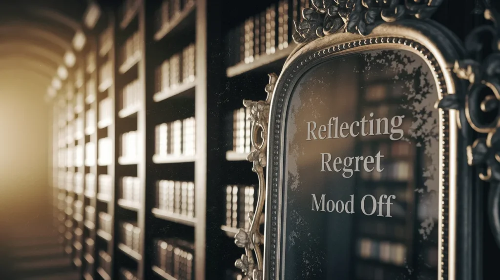 Reflecting Regret with Mood Off Captions