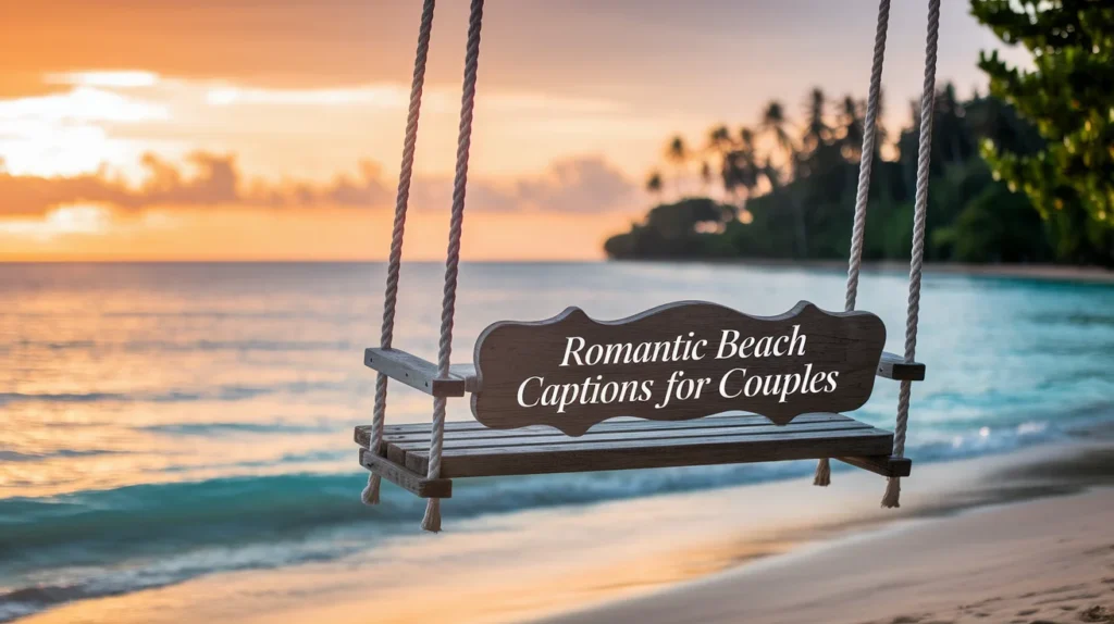 Romantic Beach Captions for Couples