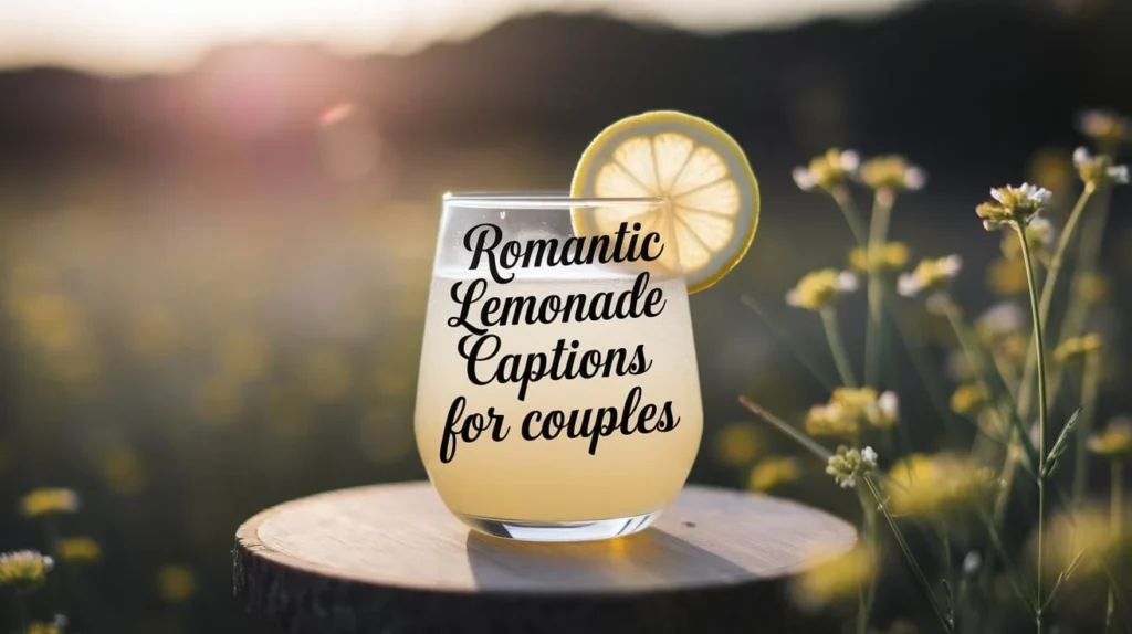 Romantic Lemonade Captions for Couples