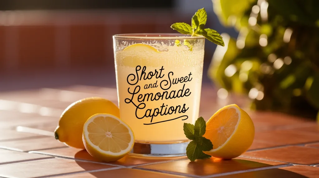Short and Sweet Lemonade Captions