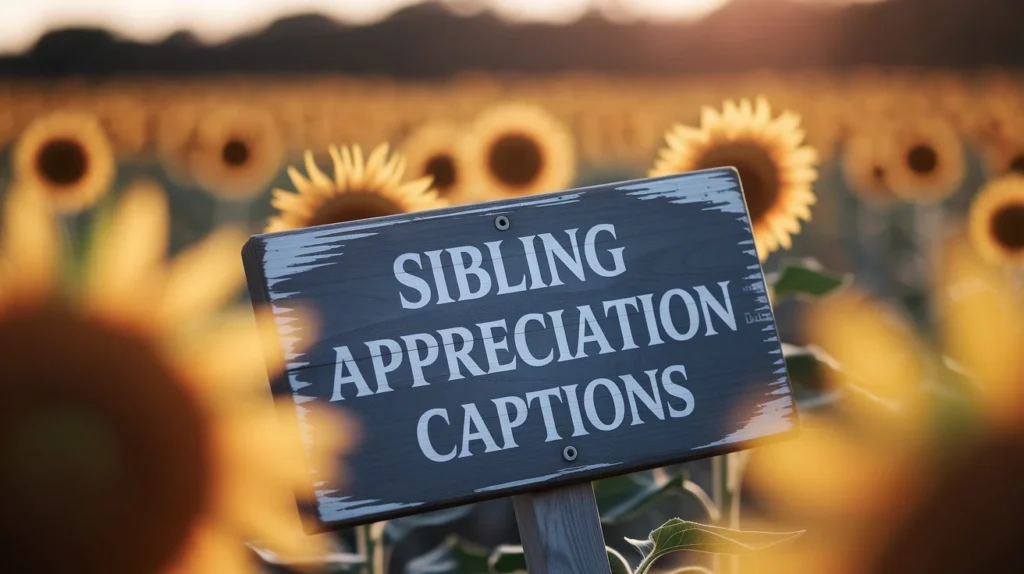 Sibling Appreciation Captions
