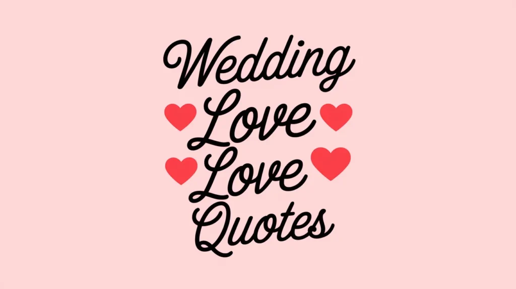Wedding Love Quotes